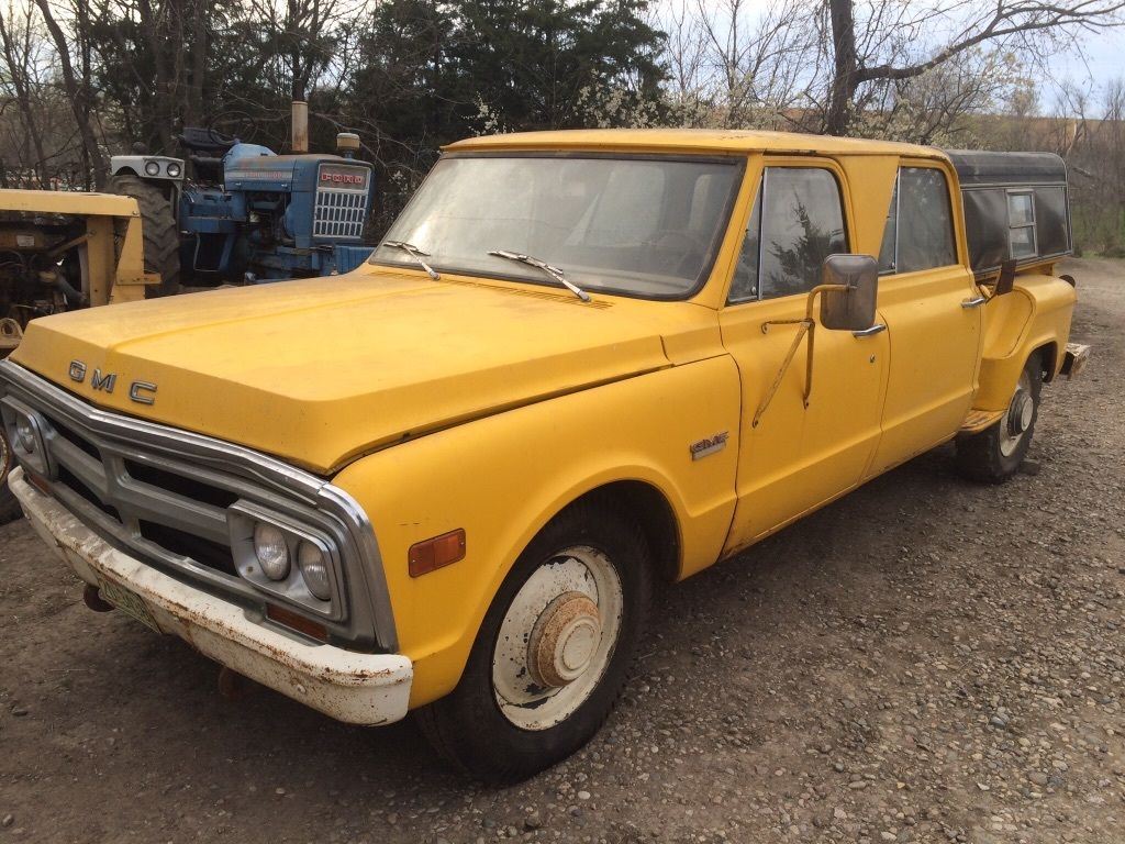 1969 Gmc 3500 Crewcab 4 Door Stepside Pickup Barn Find For Sale