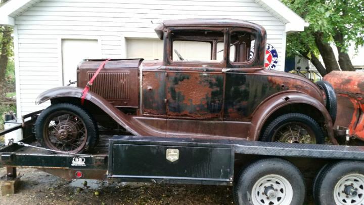 1930 Ford Model A Five Window Coupe Hot Rod Rat Barn Find Patina