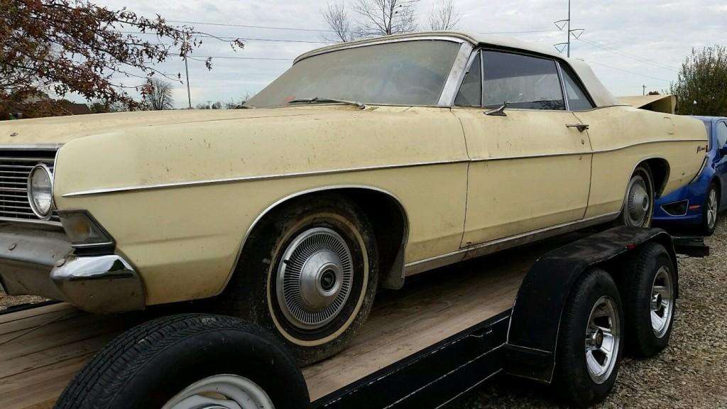 1968 Ford Galaxie Convertible barn find