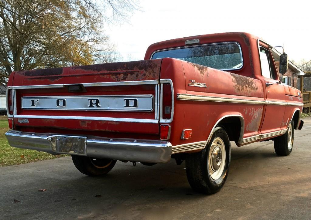 1969 Ford F 100 390 Ranger “patina” Barn Find