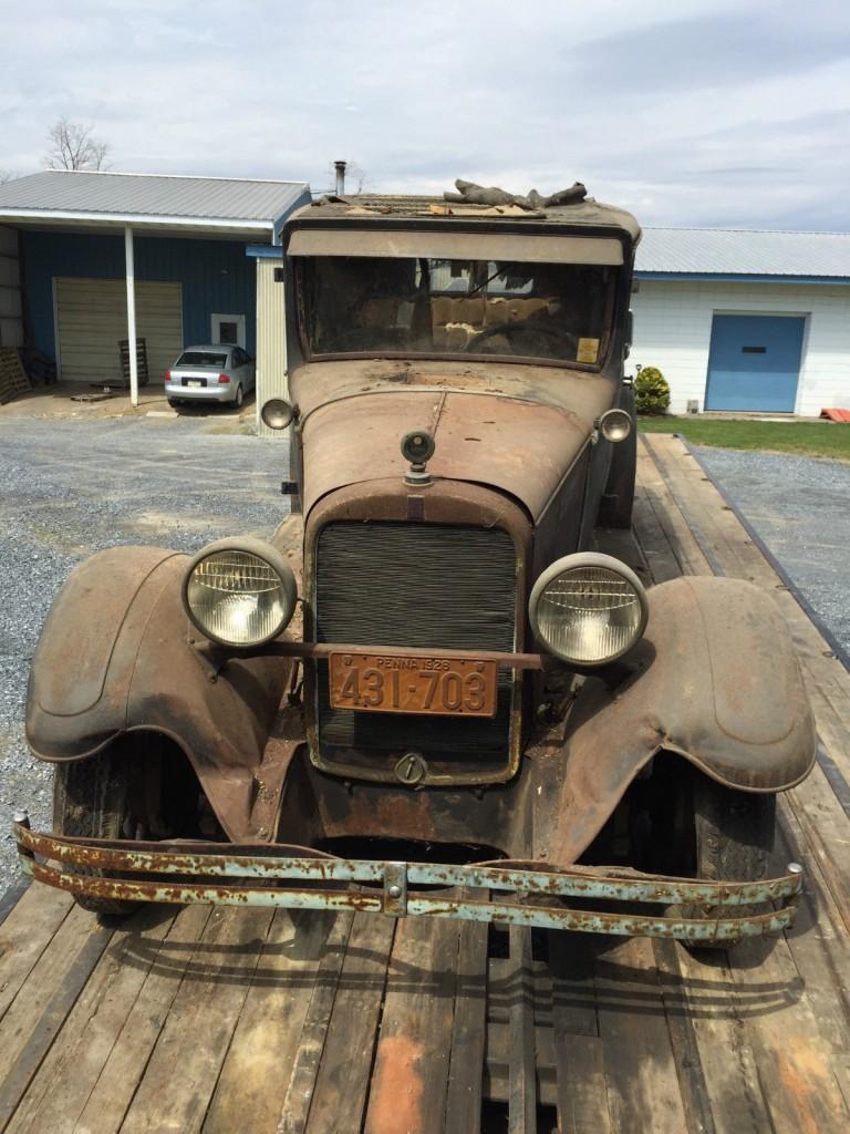 1928 Dodge Brothers 4 door Sedan Touring car barn find