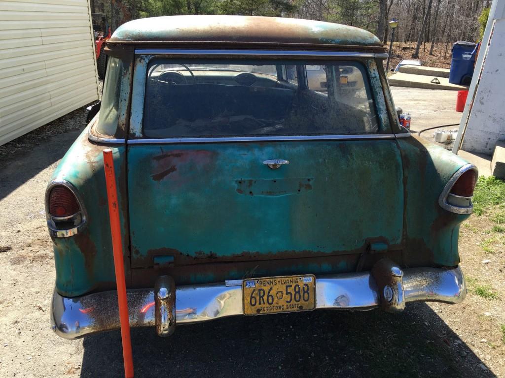 1955 Chevrolet 4 Door Wagon Stick Barn Find Project