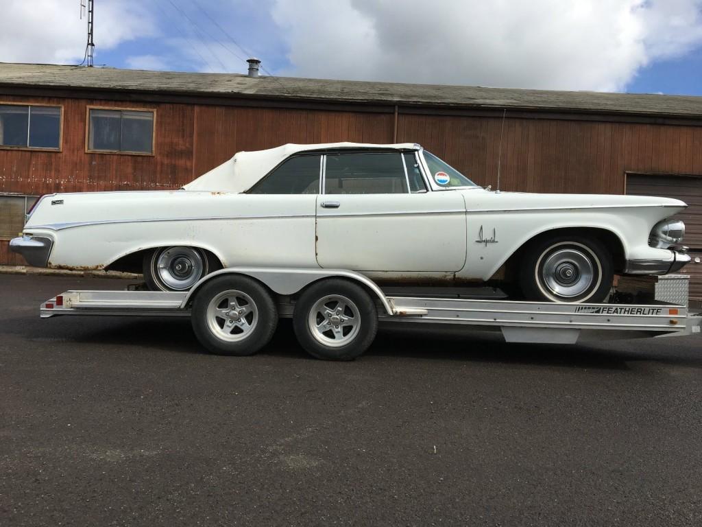 1963 Chrysler Imperial Crown Convertible Barn Find
