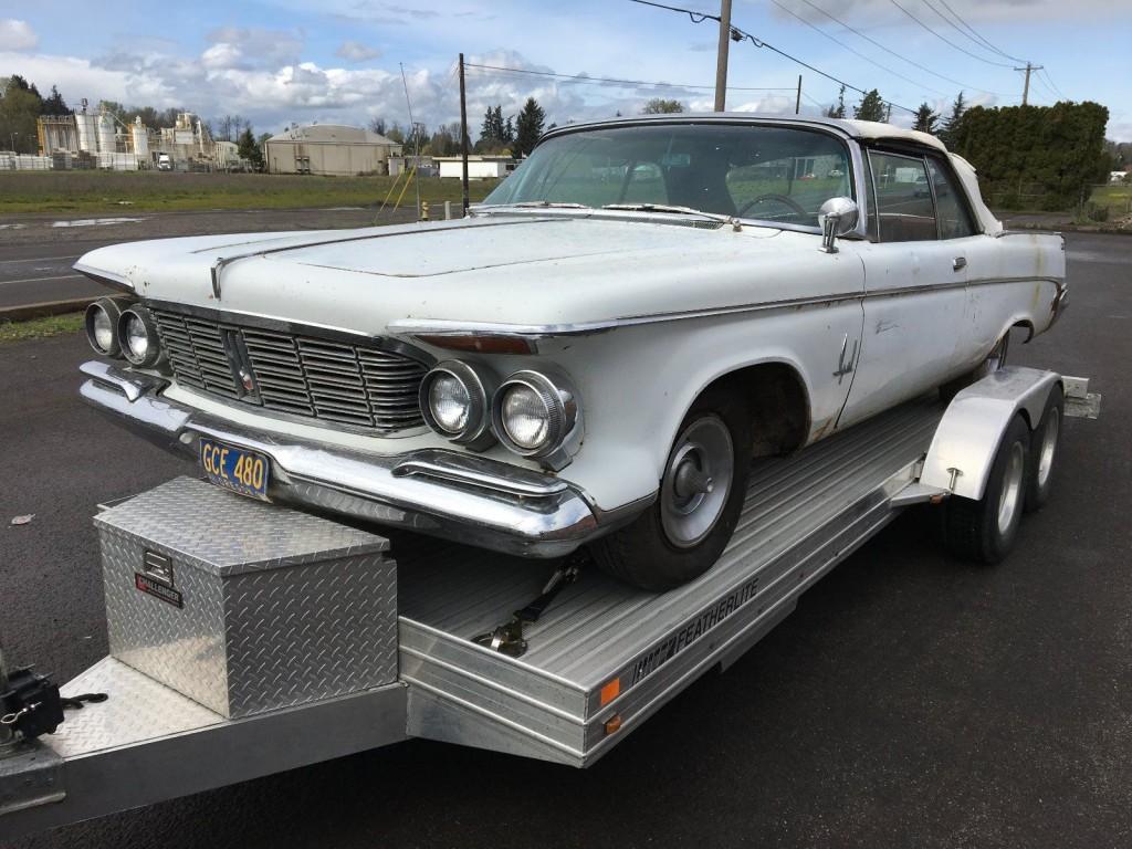 1963 Chrysler Imperial Crown Convertible Barn Find