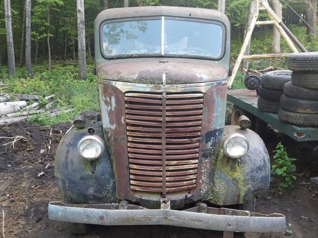 Barn find 1940 Chevy Coe Cabover Stubnose Truck Project