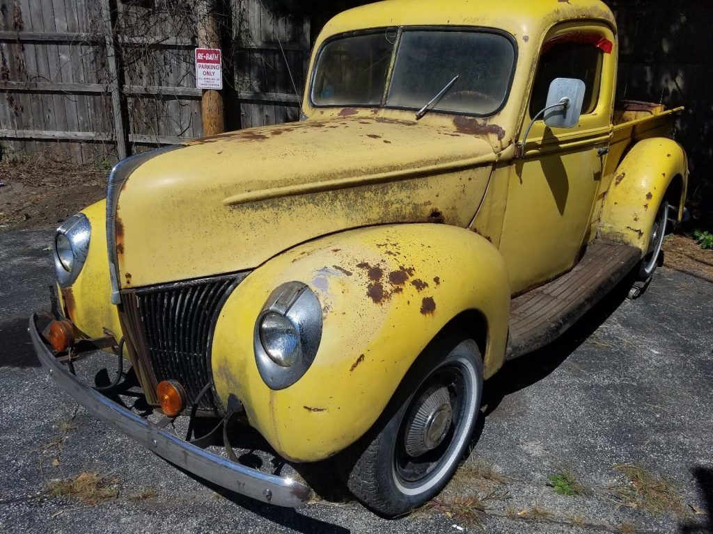 1 Owner 1940 Ford Pickup Truck Barn Find project