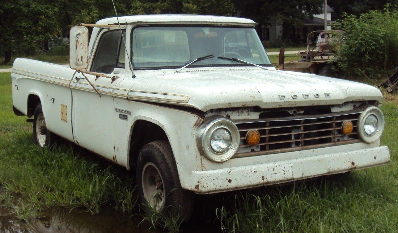 1967 Dodge D100 Sweptline Pickup Track Farm Find For Sale