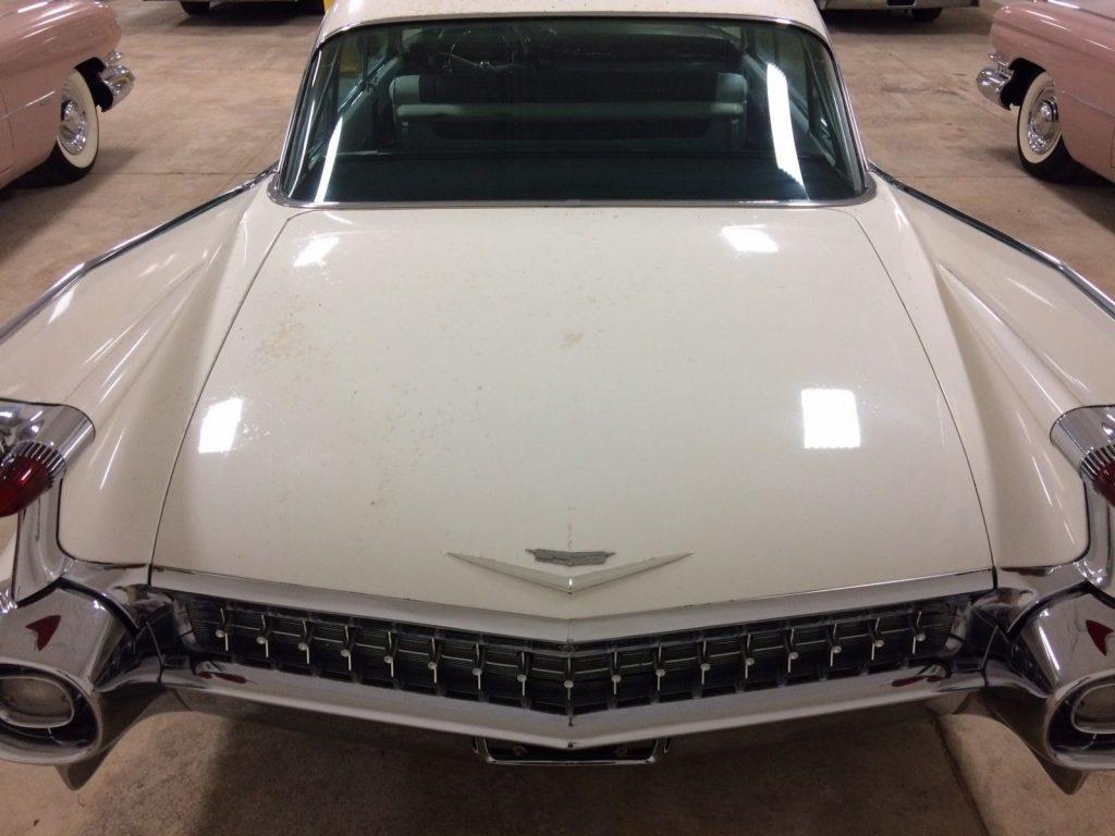 1959 Cadillac Sedan Deville 15,000 Miles barn find loaded