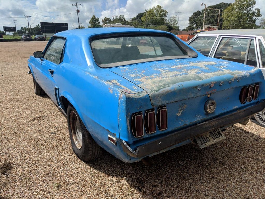 1969 Ford Mustang Hardtop 351 V-8 4-bbl. Cruise-O-Matic Barn Find