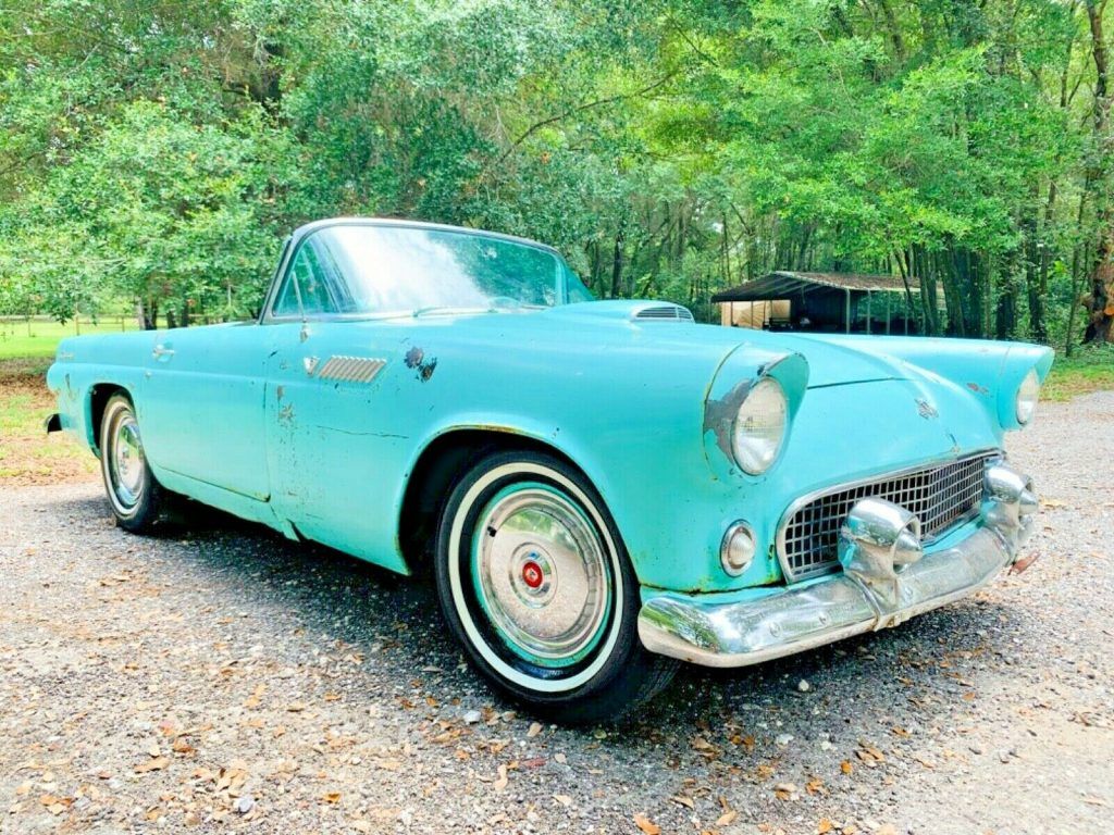 1955 Ford Thunderbird Convertible Garage Barn Find