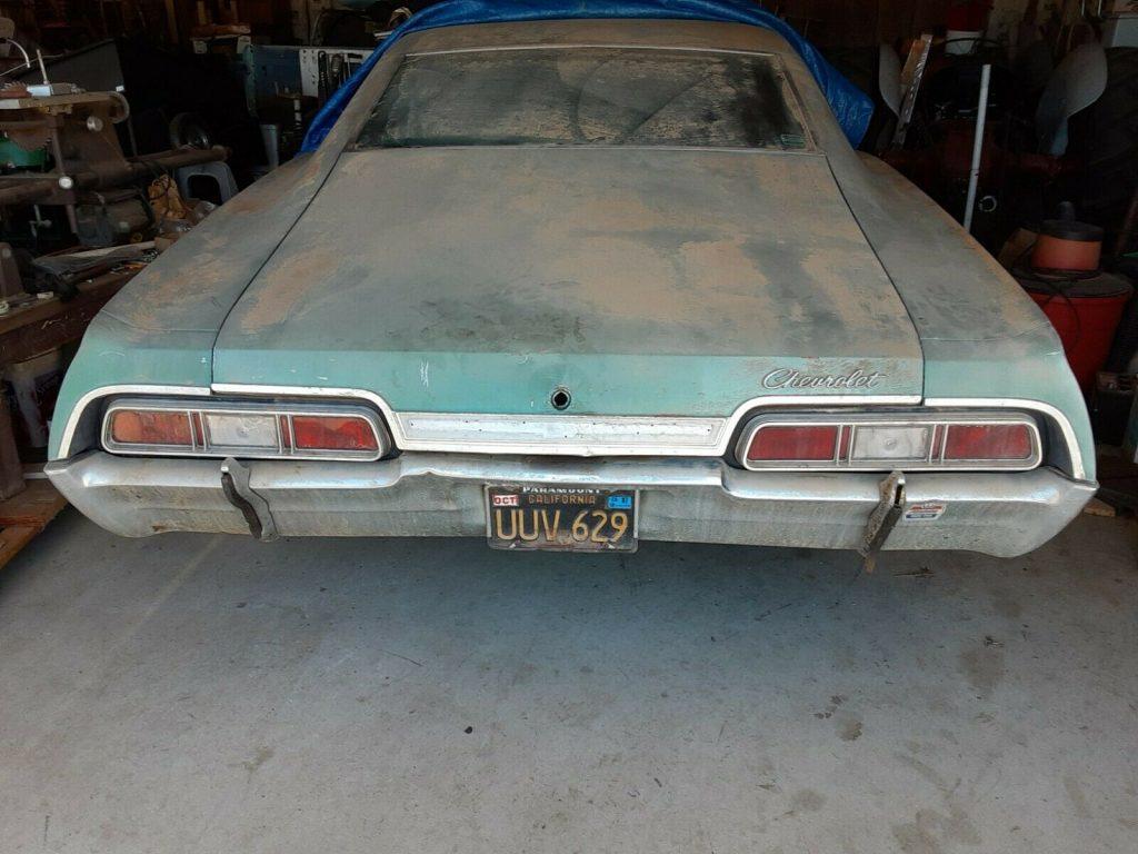 1967 Chevrolet Impala 2 door hardtop fastback – California Barn find