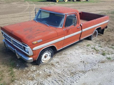 1972 Ford F100 XLT Pickup RARE Highly Optioned &#8230; One Owner, Barn Find for sale