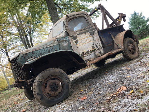 1943 Dodge Power Wagon tow truck barn find for sale
