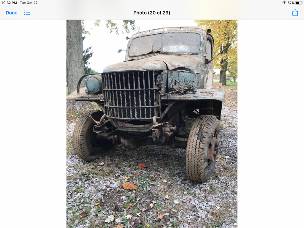 1943 Dodge Power Wagon tow truck barn find