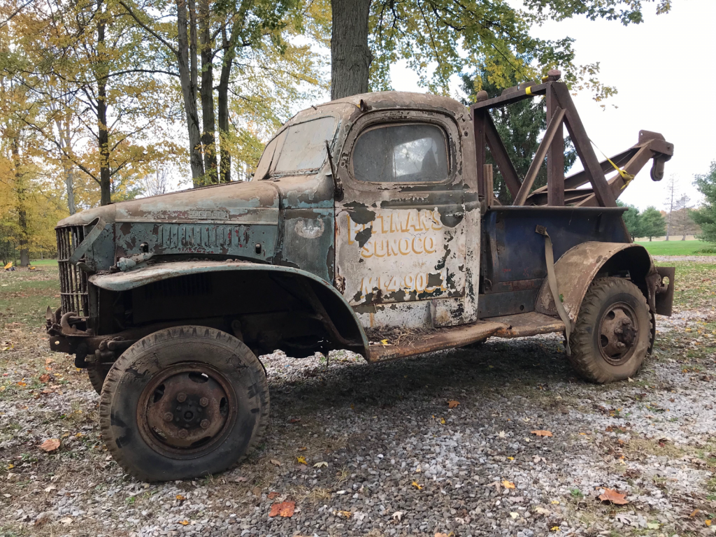 1943 Dodge Power Wagon tow truck barn find