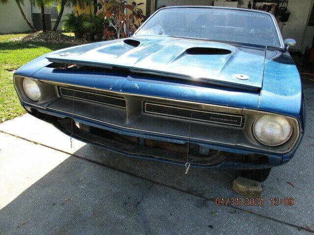 1970 Plymouth Barracuda Convertible Project BARN FIND