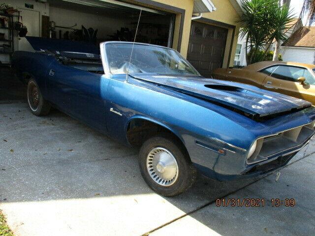 1970 Plymouth Barracuda Convertible Project BARN FIND