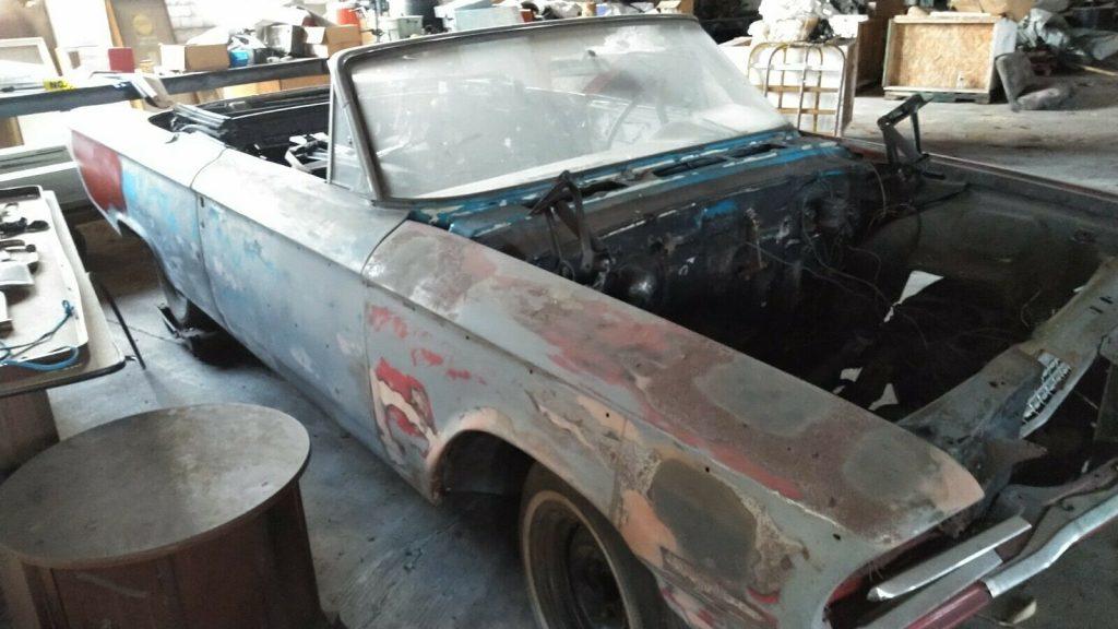 1963 Ford Galaxie 500 Convertible Project Barn Find