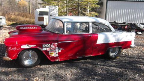 1955 Chevrolet 2 door post barn find for sale