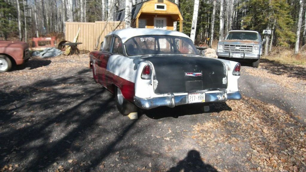 1955 Chevrolet 2 door post barn find