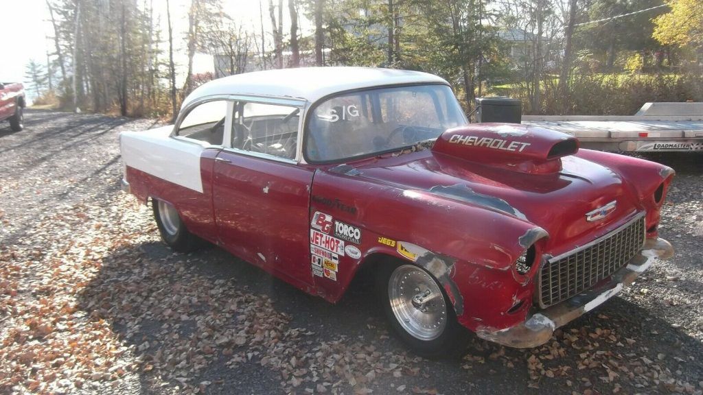 1955 Chevrolet 2 door post barn find
