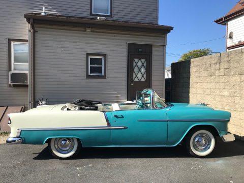 1955 Chevrolet Bel Air convertible barn find for sale