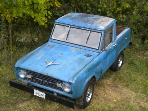 1966 Ford Bronco 4&#215;4 Pickup NO Reserve Removable Hardtop, Not Running, Barn Find for sale