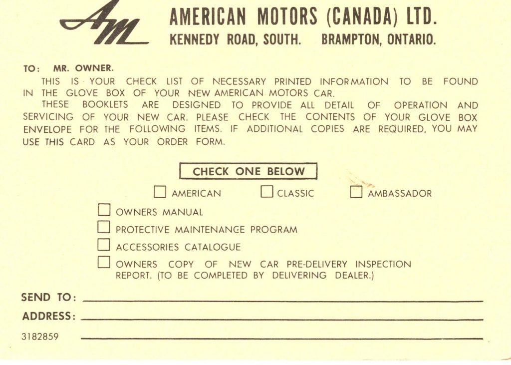 1966 AmC Rambler Custom 770 – All Original with the Paperwork