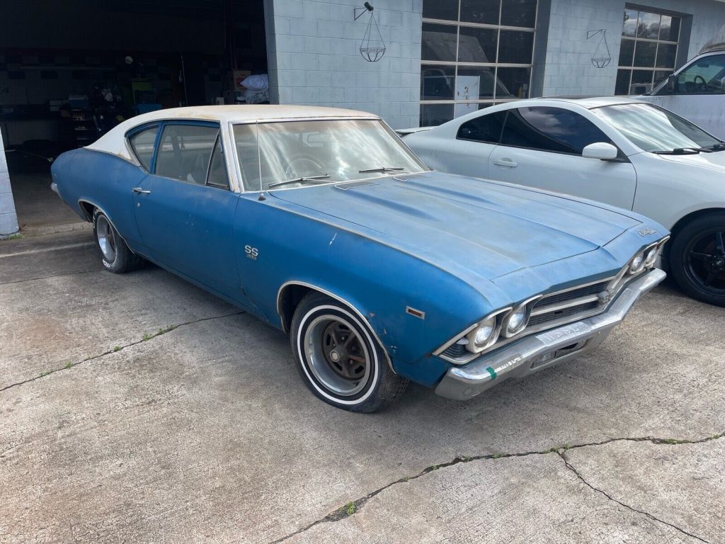 1969 Chevrolet Chevelle SS 396 300 Deluxe 1/1 Barn Find 1 Family Owned