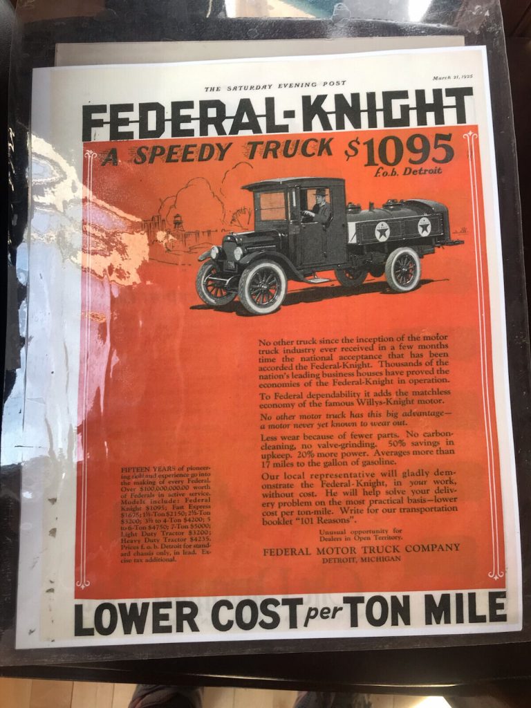 1925 Federal Knight Truck