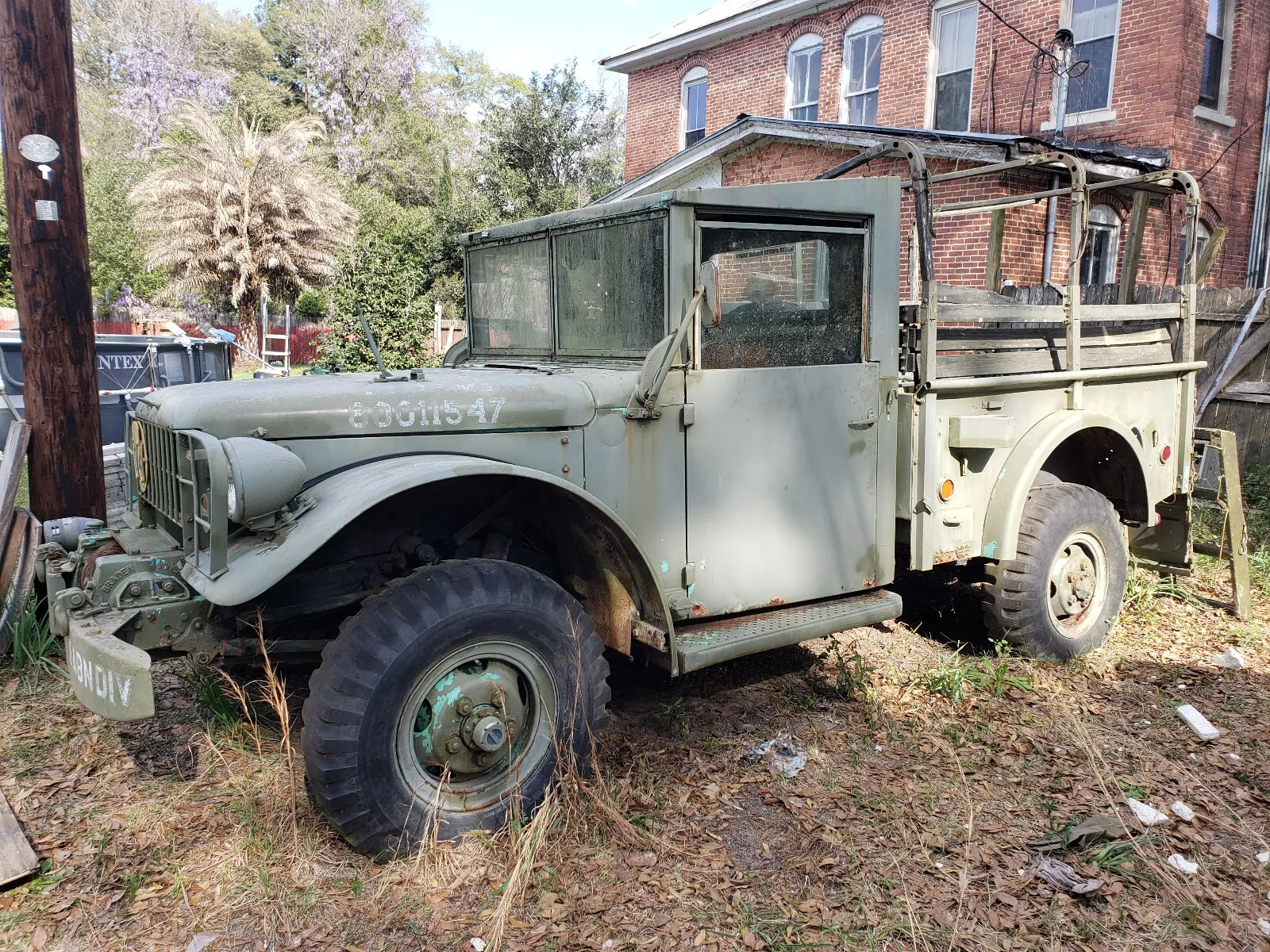 Historic Military Truck,1951 Dodge M37,braden Winch,all Original and Complete