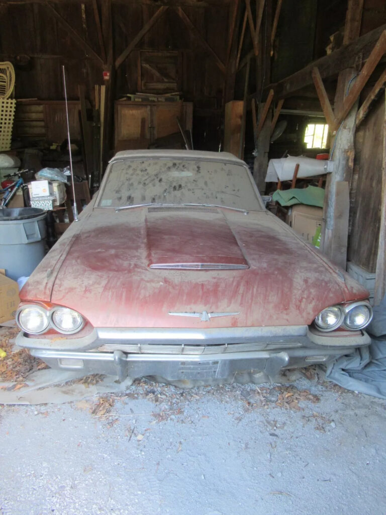 1965 Ford Thunderbird Convertible Emberglo Metallic Paint Barn Find