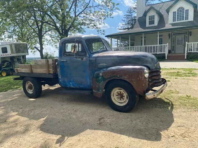 1953 Chevrolet Pickups 3600 Short flat bed Custom Runs Drives Hd Video