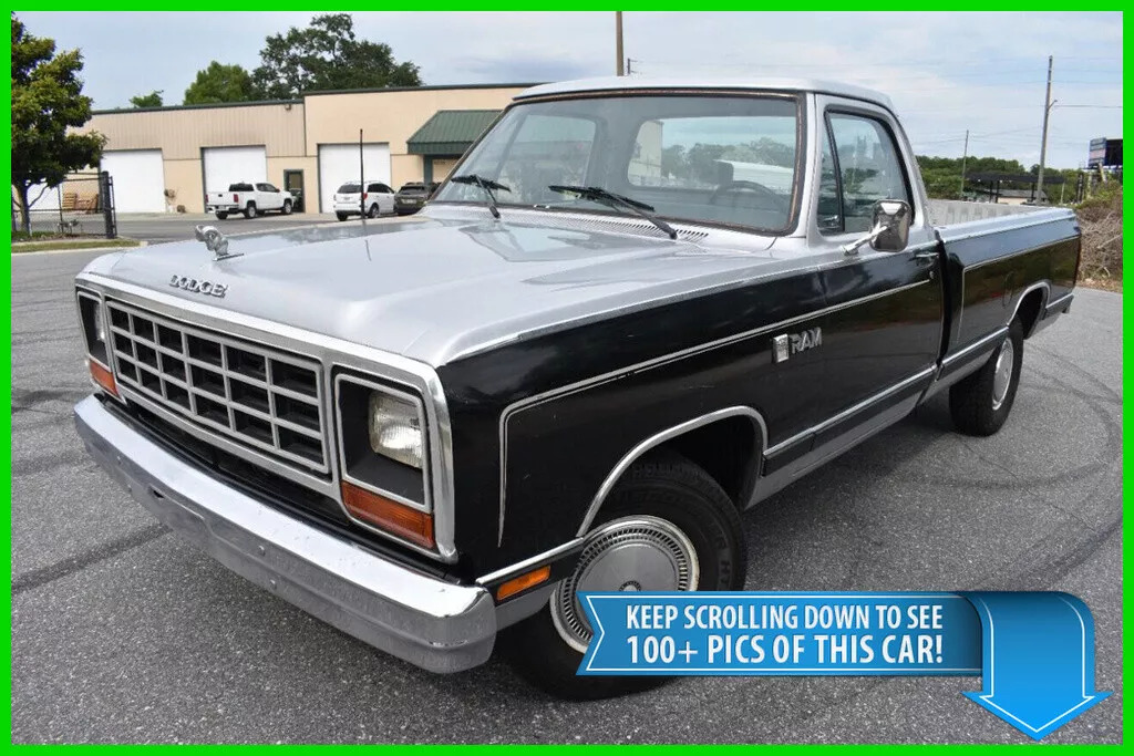 1984 Dodge Ram 1500 D100 Regular CAB Pickup Truck – Only 183 Miles BARN FIND