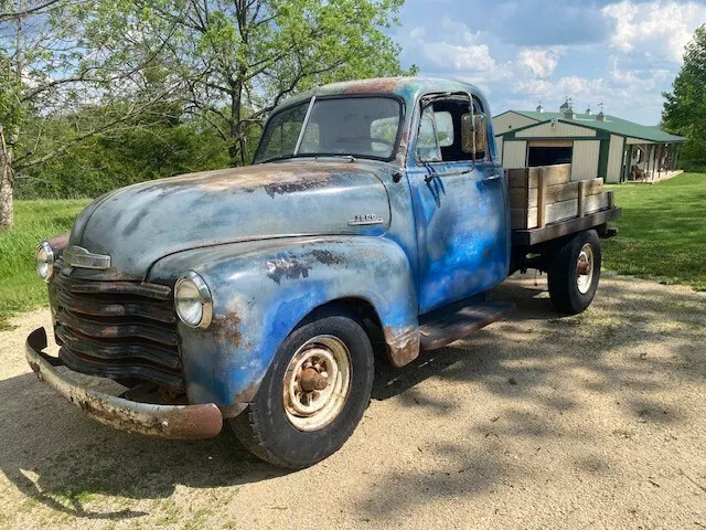 1953 Chevrolet Pickups 3600 Short flat bed Custom Runs Drives Hd Video