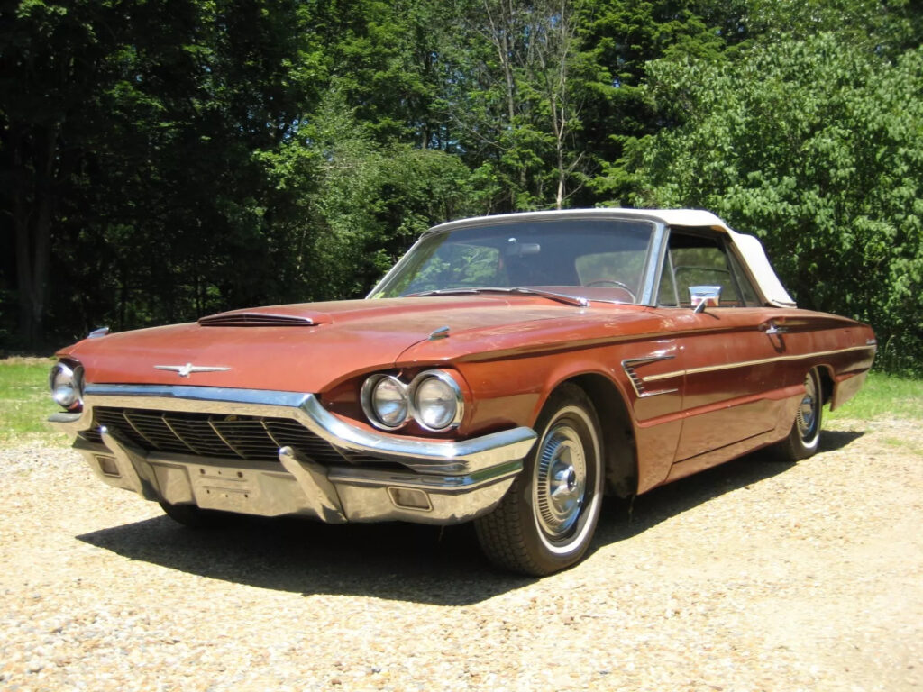 1965 Ford Thunderbird Convertible Emberglo Metallic Paint Barn Find