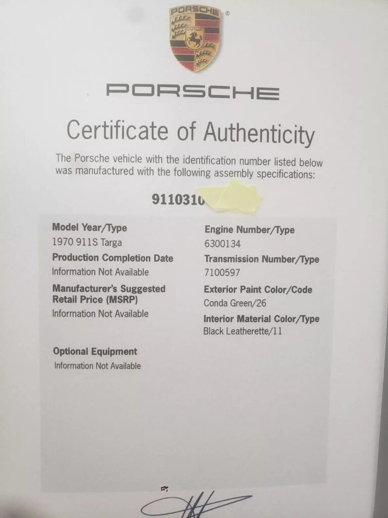 1970 Porsche 911
