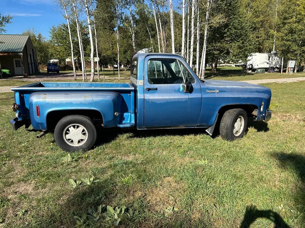 1973 Chevrolet C10 Cheyenne Numbers Matching Barn Find 2Dr Stepside