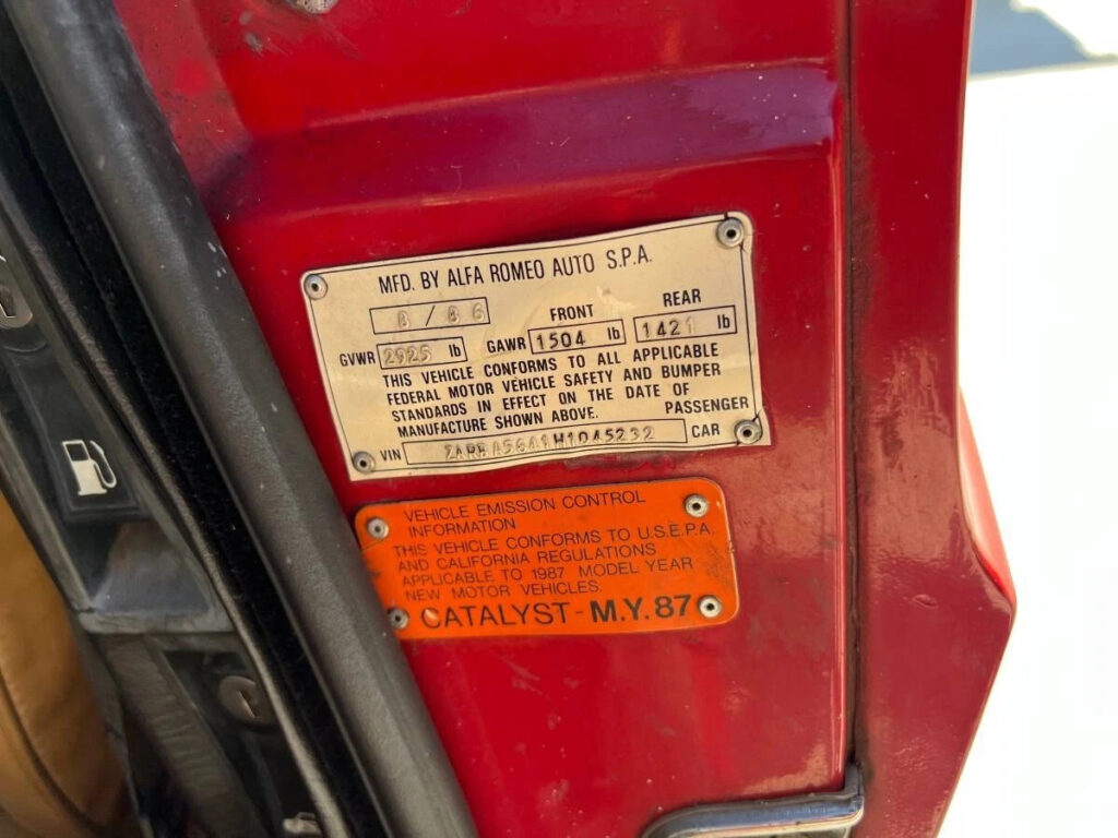 1987 Alfa Romeo Spider Graduate