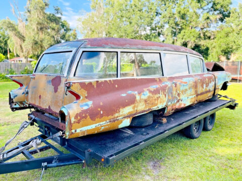 1960 Cadillac Ecto 1 Miller Meteor Duplex Ambulance Hearse for sale