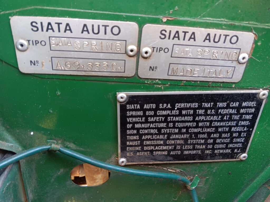 1970 Fiat Siata Spring