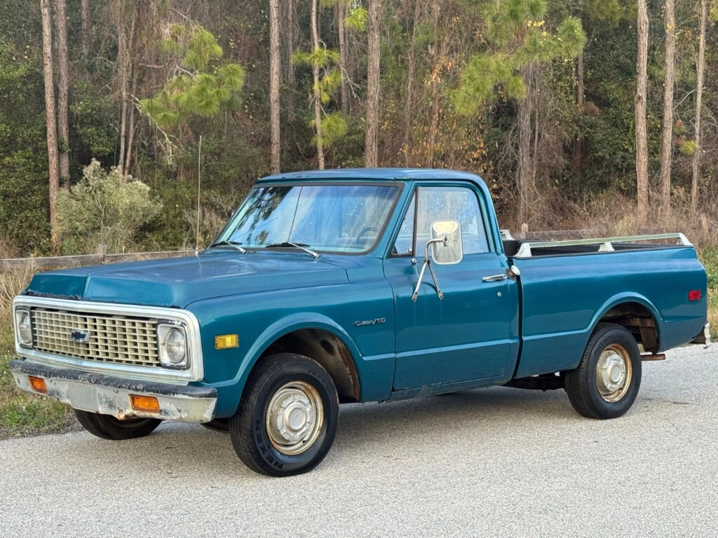 1972 Chevrolet C-10 NO Reserve Shortbed 90k Original Miles One Owner Barn Find
