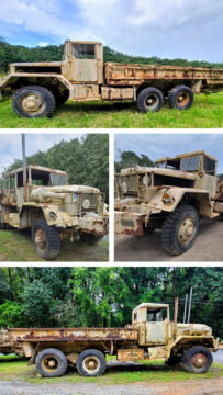 M35a2 2 1/2 Ton, Six Cylinder Multi-Fuel Turbo Cargo Truck, 5 Speed Overdrive for sale