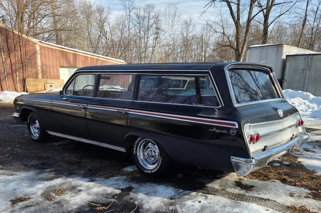 1962 Chevrolet Impala Station Wagon 327 Black 18K Miles over 160+ Photos