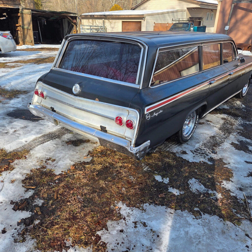 1962 Chevrolet Impala Station Wagon 327 Black 18K Miles over 160+ Photos