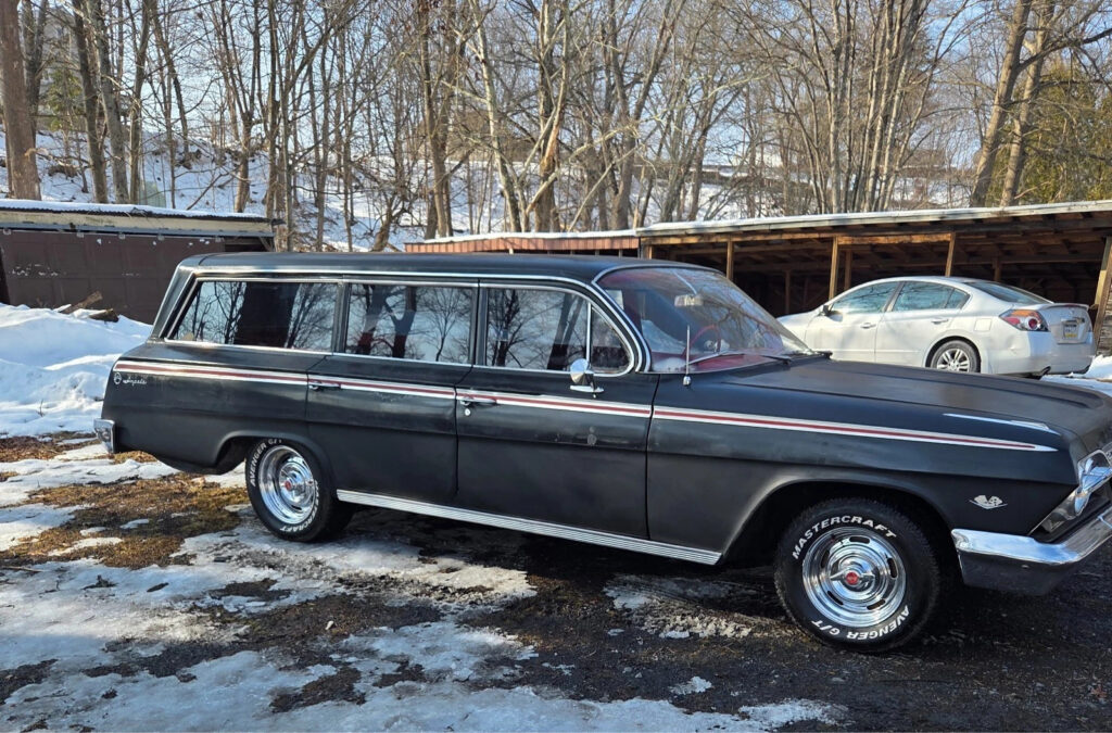 1962 Chevrolet Impala Station Wagon 327 Black 18K Miles over 160+ Photos
