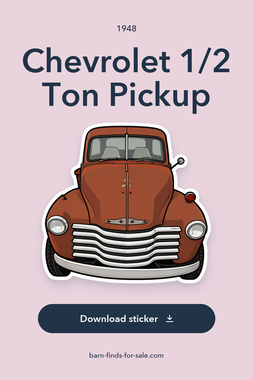 1948 Chevrolet 1/2 Ton Pickup sticker preview