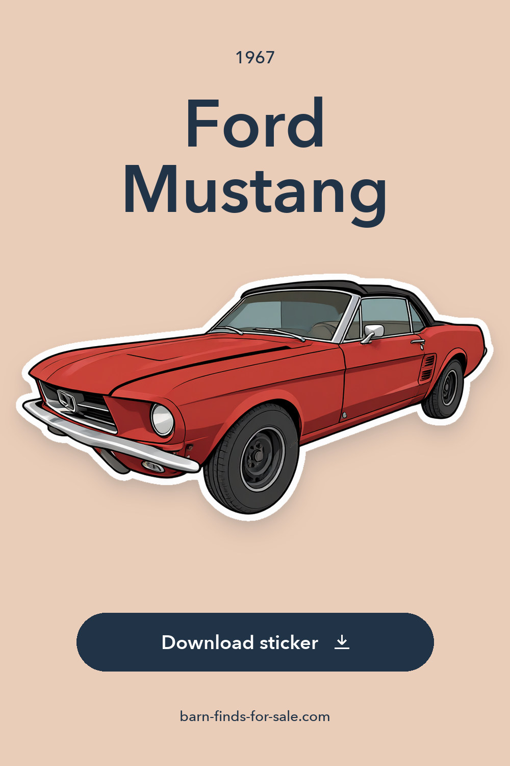 1967 Ford Mustang sticker preview