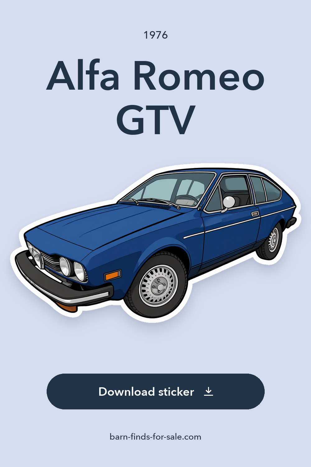 1976 Alfa Romeo GTV sticker preview